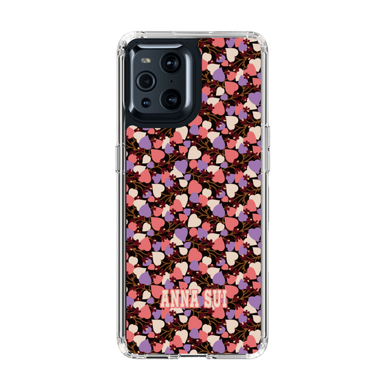 スリムプロテクションケース［ ANNA SUI - HEARTS VINE - PINK ］