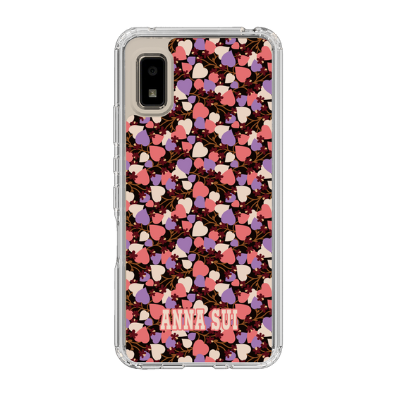 スリムプロテクションケース［ ANNA SUI - HEARTS VINE - PINK ］