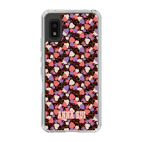 スリムプロテクションケース［ ANNA SUI - HEARTS VINE - PINK ］