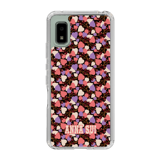 スリムプロテクションケース［ ANNA SUI - HEARTS VINE - PINK ］