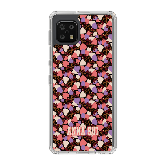 スリムプロテクションケース［ ANNA SUI - HEARTS VINE - PINK ］
