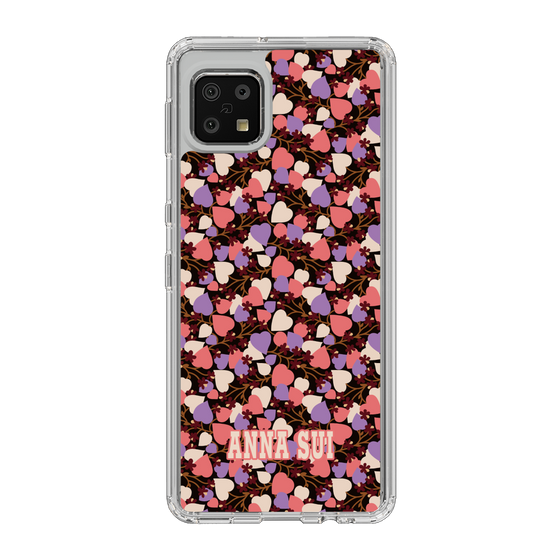 スリムプロテクションケース［ ANNA SUI - HEARTS VINE - PINK ］