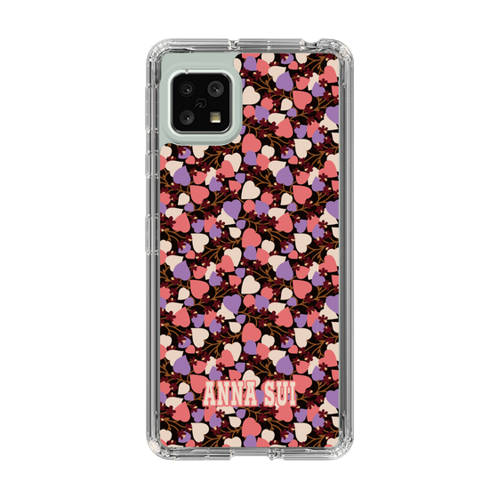 スリムプロテクションケース［ ANNA SUI - HEARTS VINE - PINK ］