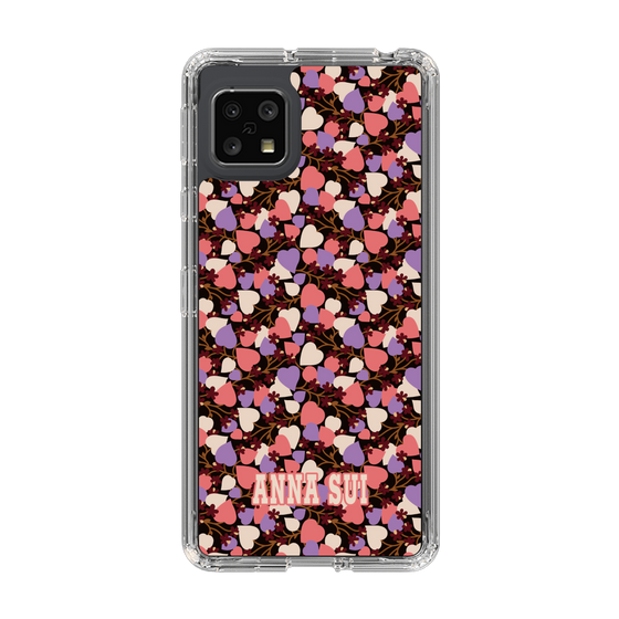スリムプロテクションケース［ ANNA SUI - HEARTS VINE - PINK ］