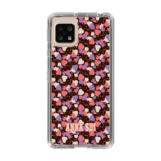 スリムプロテクションケース［ ANNA SUI - HEARTS VINE - PINK ］