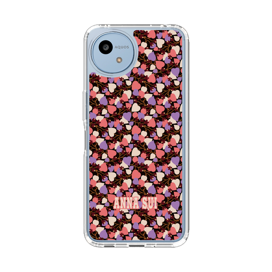 スリムプロテクションケース［ ANNA SUI - HEARTS VINE - PINK ］