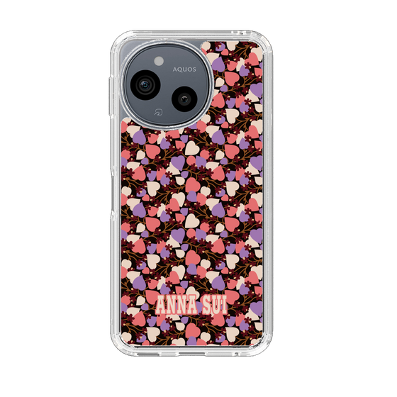 スリムプロテクションケース［ ANNA SUI - HEARTS VINE - PINK ］