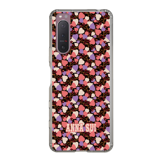 スリムプロテクションケース［ ANNA SUI - HEARTS VINE - PINK ］