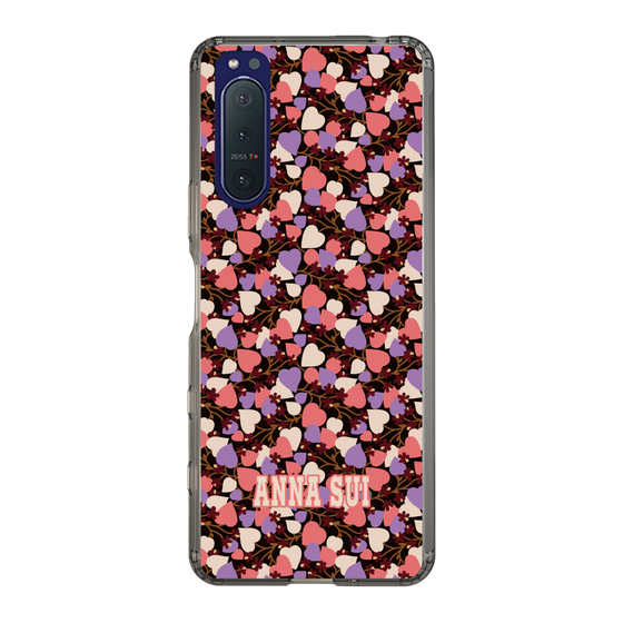 スリムプロテクションケース［ ANNA SUI - HEARTS VINE - PINK ］
