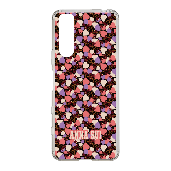 スリムプロテクションケース［ ANNA SUI - HEARTS VINE - PINK ］
