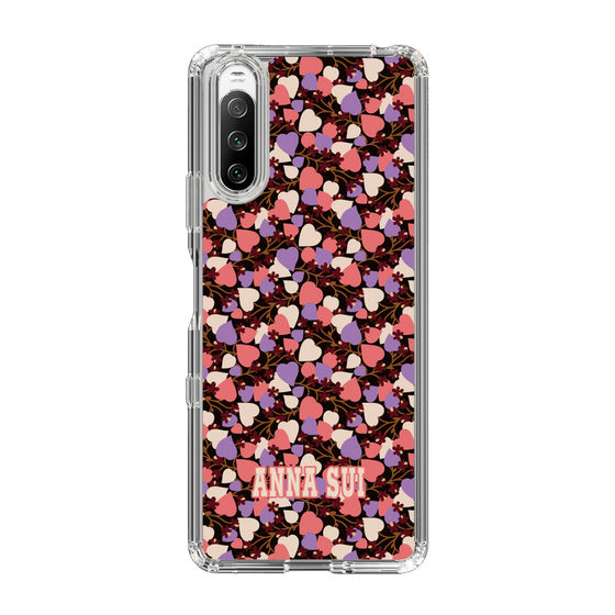 スリムプロテクションケース［ ANNA SUI - HEARTS VINE - PINK ］