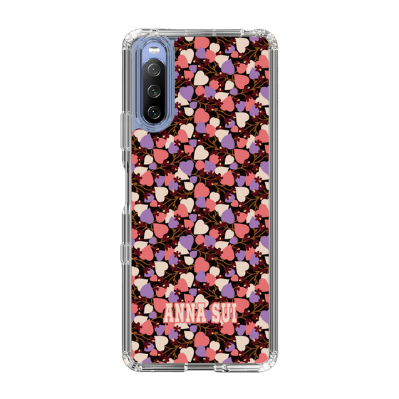 スリムプロテクションケース［ ANNA SUI - HEARTS VINE - PINK ］
