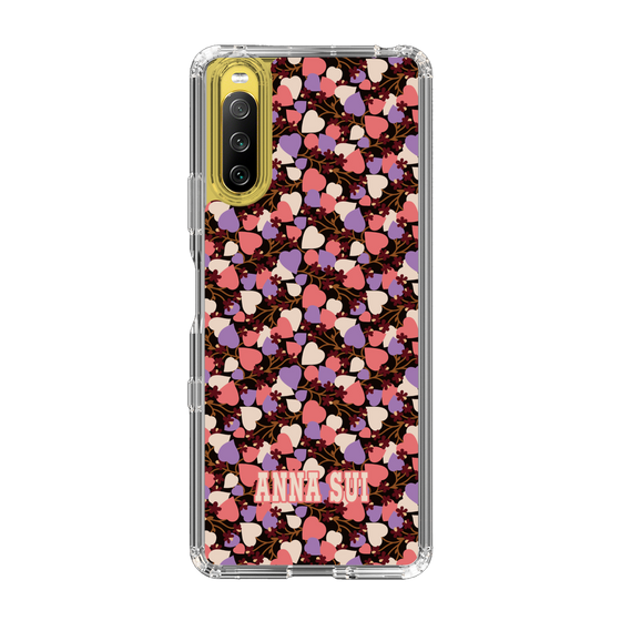 スリムプロテクションケース［ ANNA SUI - HEARTS VINE - PINK ］