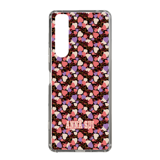 スリムプロテクションケース［ ANNA SUI - HEARTS VINE - PINK ］