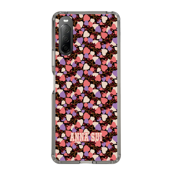 スリムプロテクションケース［ ANNA SUI - HEARTS VINE - PINK ］