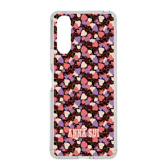 スリムプロテクションケース［ ANNA SUI - HEARTS VINE - PINK ］