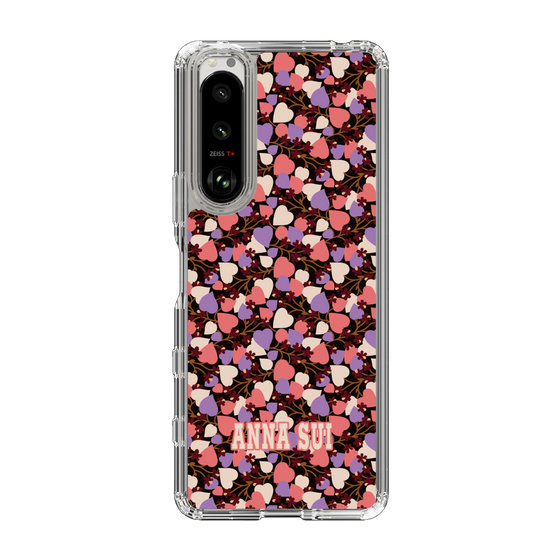スリムプロテクションケース［ ANNA SUI - HEARTS VINE - PINK ］
