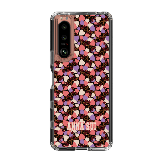 スリムプロテクションケース［ ANNA SUI - HEARTS VINE - PINK ］