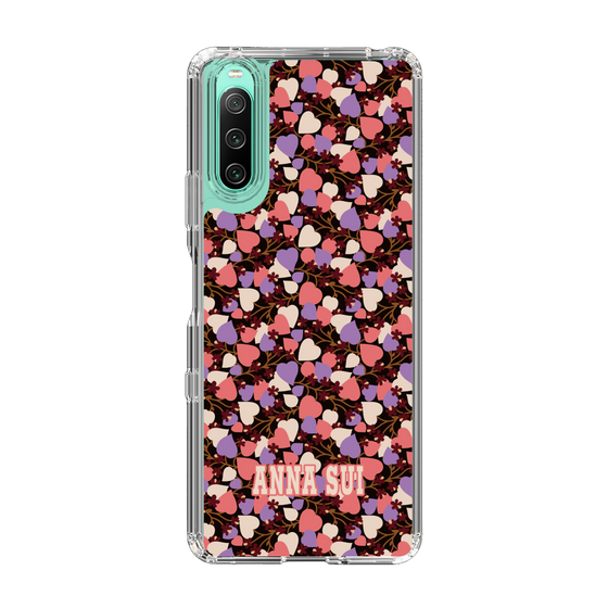 スリムプロテクションケース［ ANNA SUI - HEARTS VINE - PINK ］