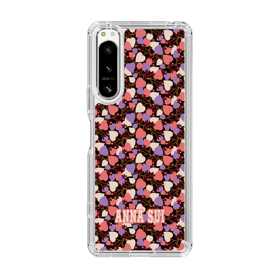 スリムプロテクションケース［ ANNA SUI - HEARTS VINE - PINK ］