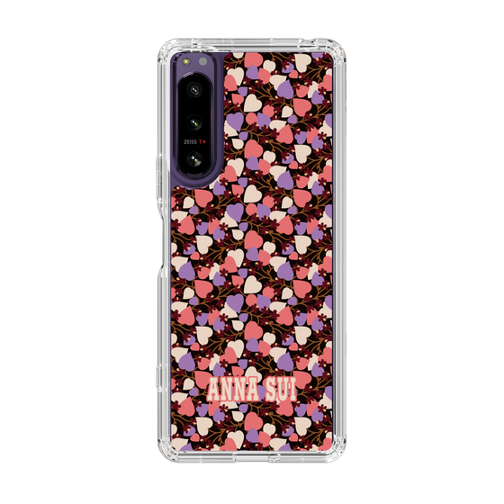 スリムプロテクションケース［ ANNA SUI - HEARTS VINE - PINK ］