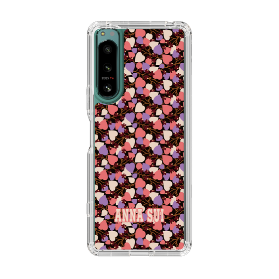 スリムプロテクションケース［ ANNA SUI - HEARTS VINE - PINK ］