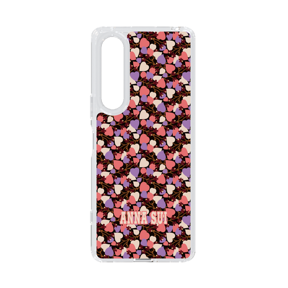 スリムプロテクションケース［ ANNA SUI - HEARTS VINE - PINK ］