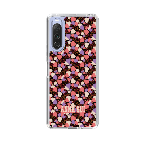 スリムプロテクションケース［ ANNA SUI - HEARTS VINE - PINK ］