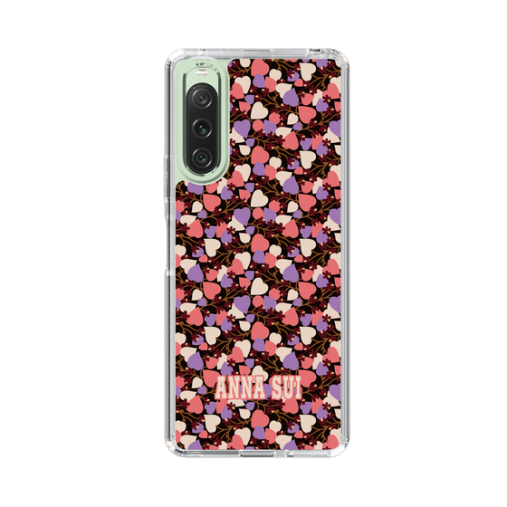 スリムプロテクションケース［ ANNA SUI - HEARTS VINE - PINK ］