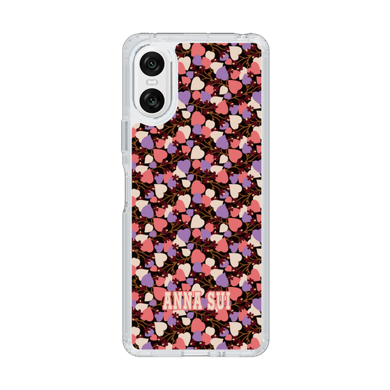 スリムプロテクションケース［ ANNA SUI - HEARTS VINE - PINK ］