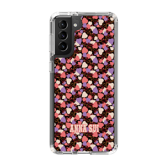 スリムプロテクションケース［ ANNA SUI - HEARTS VINE - PINK ］