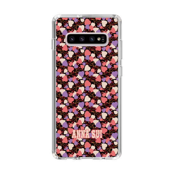 スリムプロテクションケース［ ANNA SUI - HEARTS VINE - PINK ］