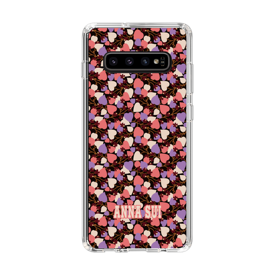 スリムプロテクションケース［ ANNA SUI - HEARTS VINE - PINK ］