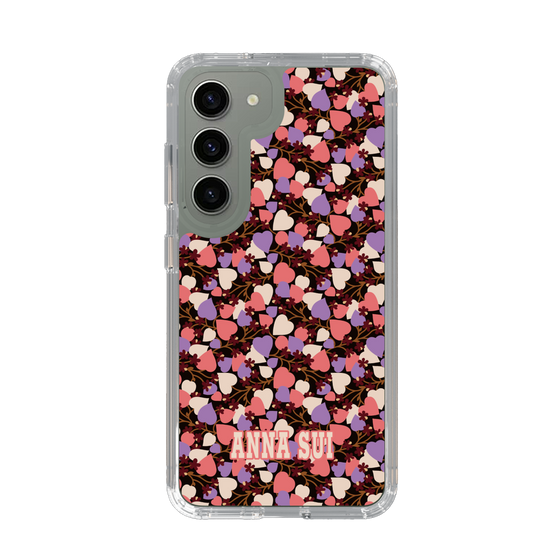 スリムプロテクションケース［ ANNA SUI - HEARTS VINE - PINK ］