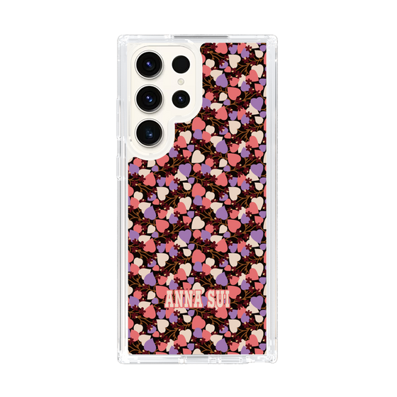 スリムプロテクションケース［ ANNA SUI - HEARTS VINE - PINK ］