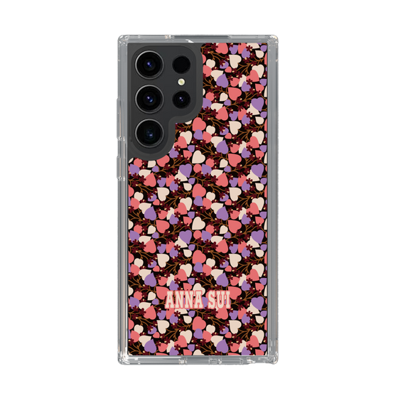 スリムプロテクションケース［ ANNA SUI - HEARTS VINE - PINK ］
