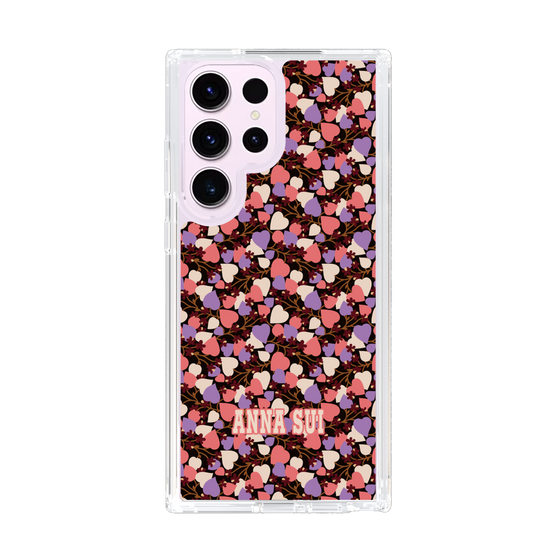 スリムプロテクションケース［ ANNA SUI - HEARTS VINE - PINK ］