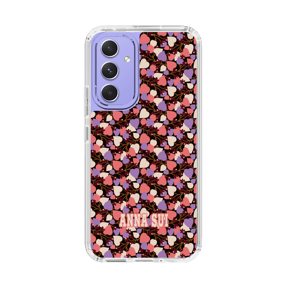 スリムプロテクションケース［ ANNA SUI - HEARTS VINE - PINK ］