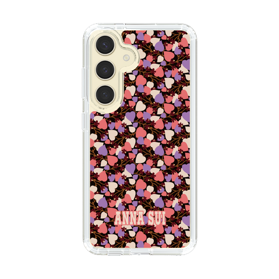 スリムプロテクションケース［ ANNA SUI - HEARTS VINE - PINK ］