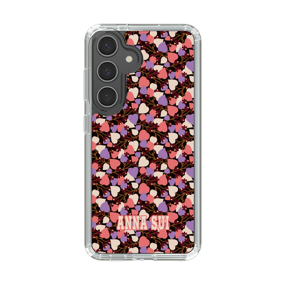 スリムプロテクションケース［ ANNA SUI - HEARTS VINE - PINK ］