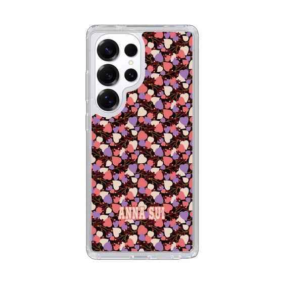 スリムプロテクションケース［ ANNA SUI - HEARTS VINE - PINK ］