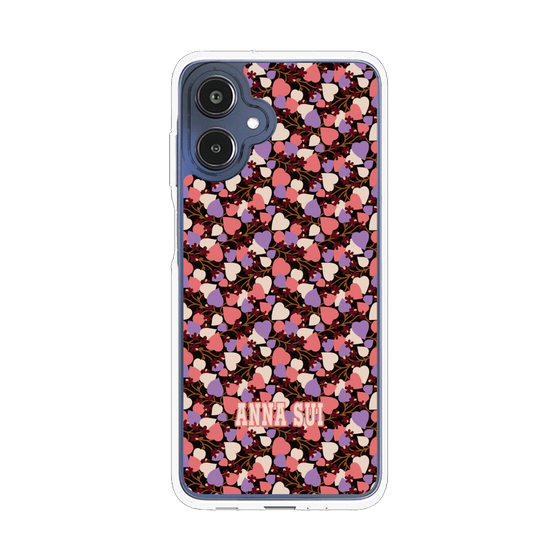 スリムプロテクションケース［ ANNA SUI - HEARTS VINE - PINK ］