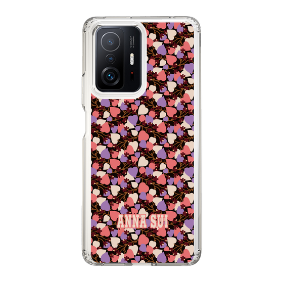 スリムプロテクションケース［ ANNA SUI - HEARTS VINE - PINK ］