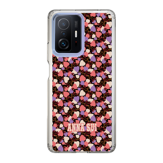 スリムプロテクションケース［ ANNA SUI - HEARTS VINE - PINK ］
