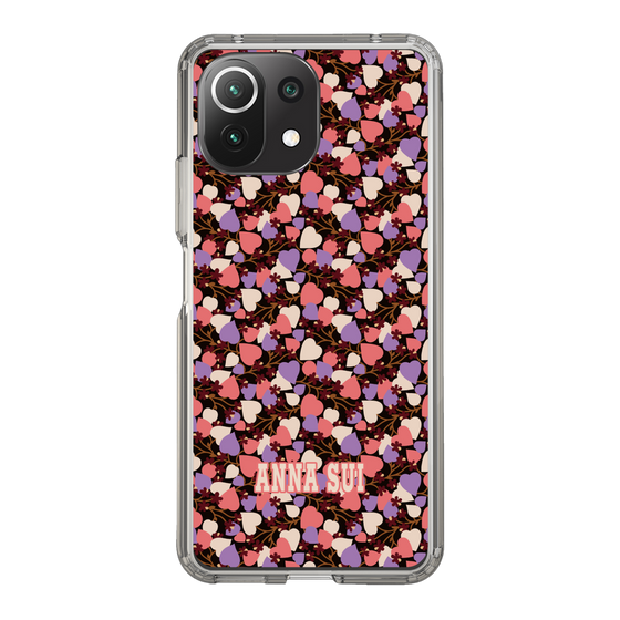 スリムプロテクションケース［ ANNA SUI - HEARTS VINE - PINK ］