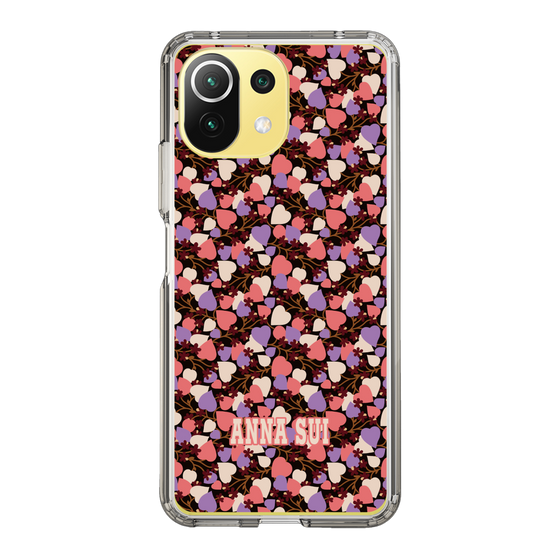 スリムプロテクションケース［ ANNA SUI - HEARTS VINE - PINK ］