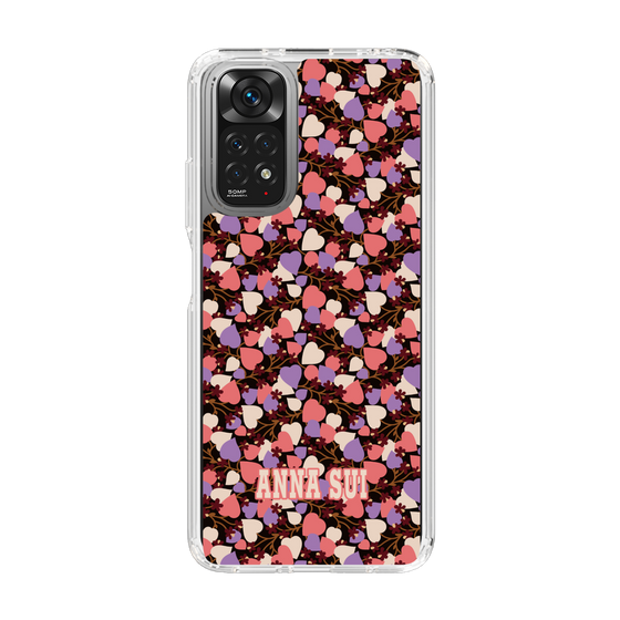 スリムプロテクションケース［ ANNA SUI - HEARTS VINE - PINK ］