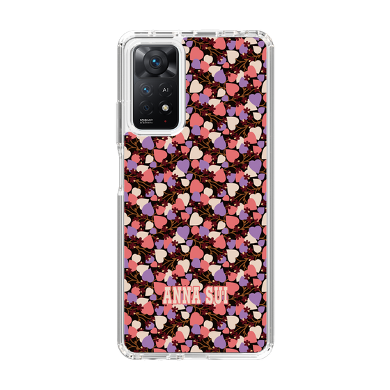 スリムプロテクションケース［ ANNA SUI - HEARTS VINE - PINK ］