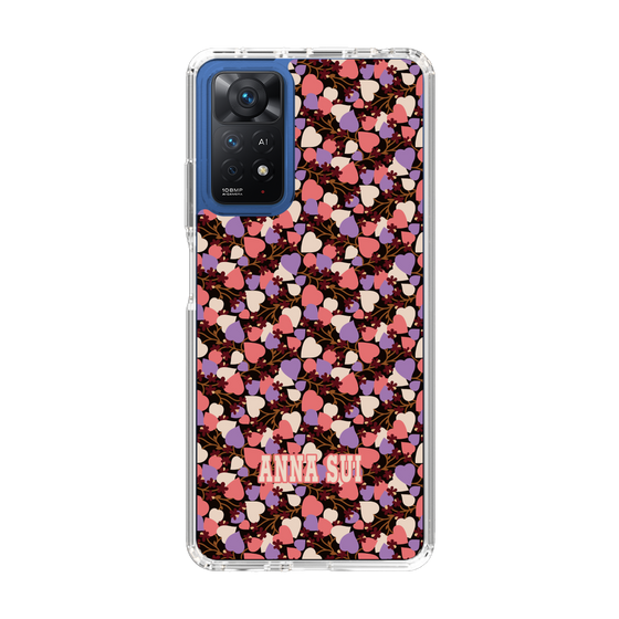 スリムプロテクションケース［ ANNA SUI - HEARTS VINE - PINK ］