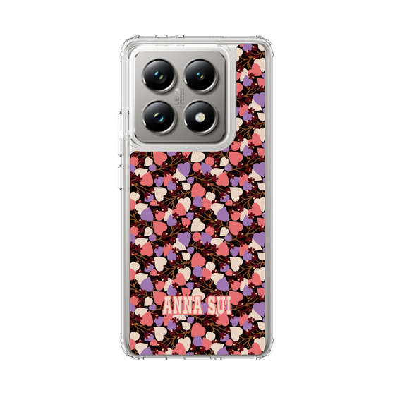 スリムプロテクションケース［ ANNA SUI - HEARTS VINE - PINK ］